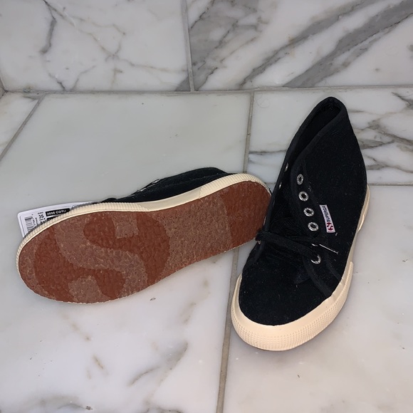 Superga black canvas sneaker, high top - Picture 3 of 6